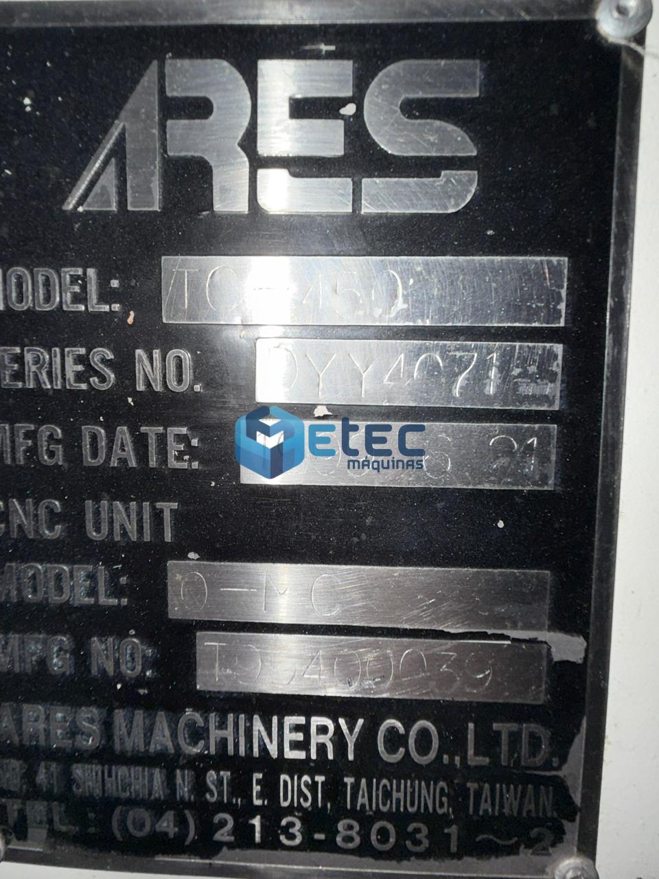 Centro de Usinagem Furação e Rosqueamento Ares Seiki TC-450