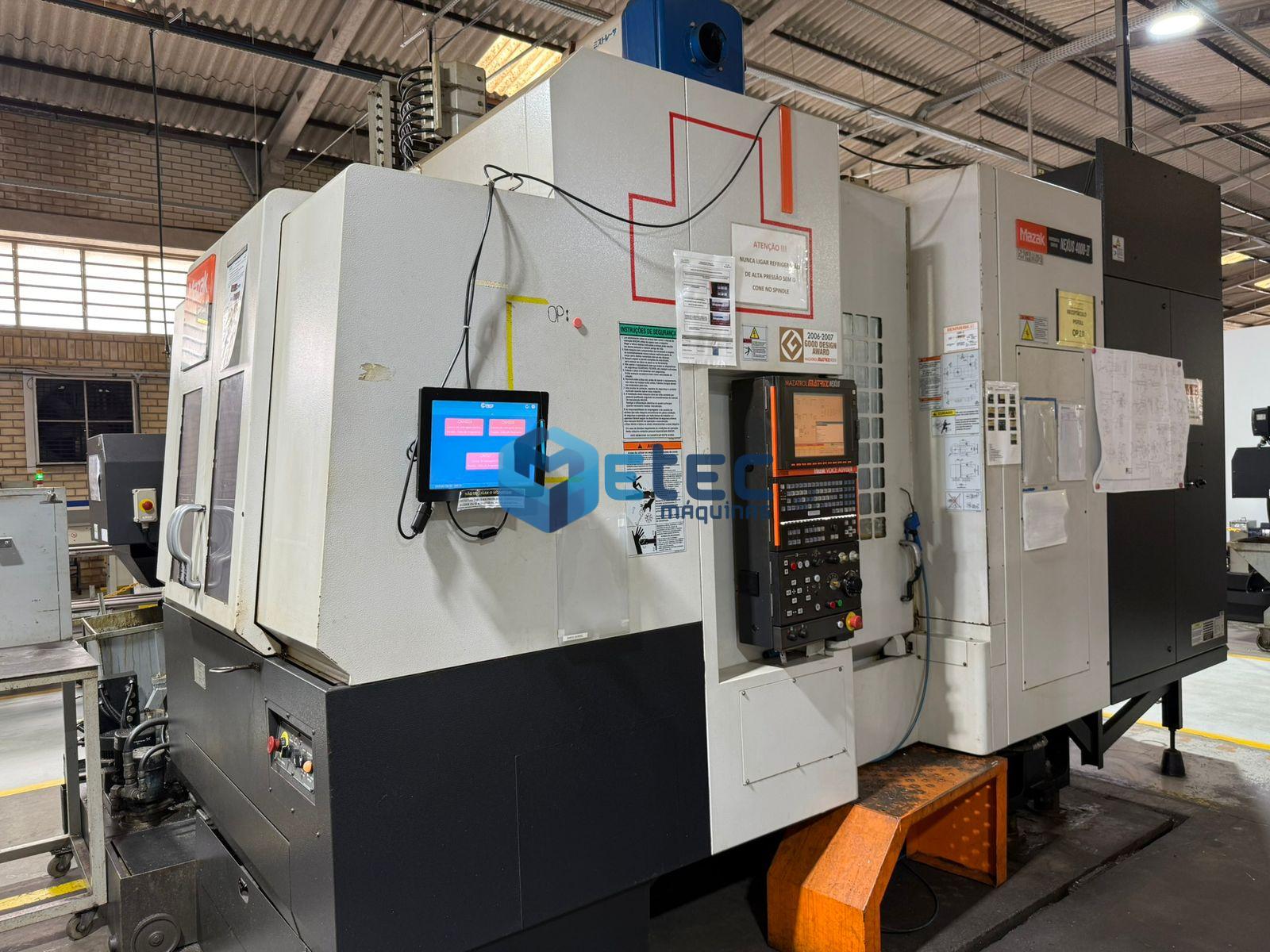 Centro de Usinagem Horizontal Duplo Pallet HCN Mazak 4000 II