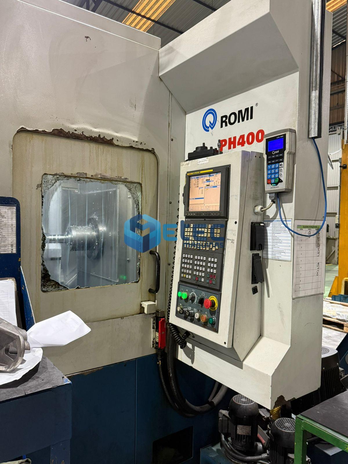 Centro de Usinagem Horizontal Duplo Pallet ROMI PH400