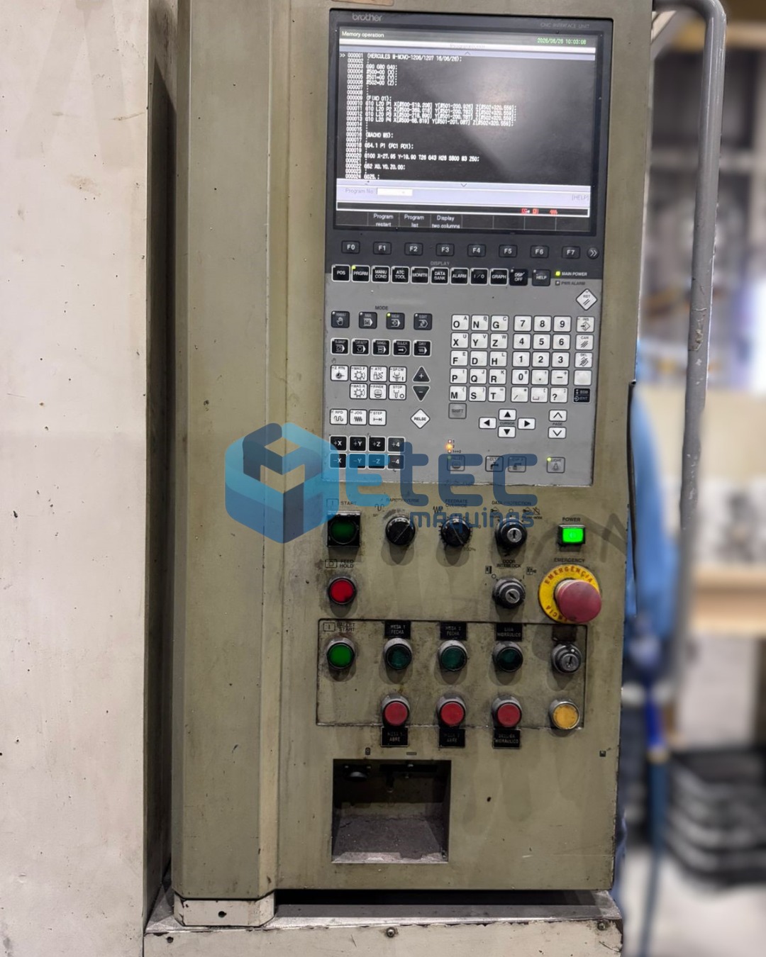 Centro de Usinagem Vertical Duplo Pallet Brother TC-32BN QT