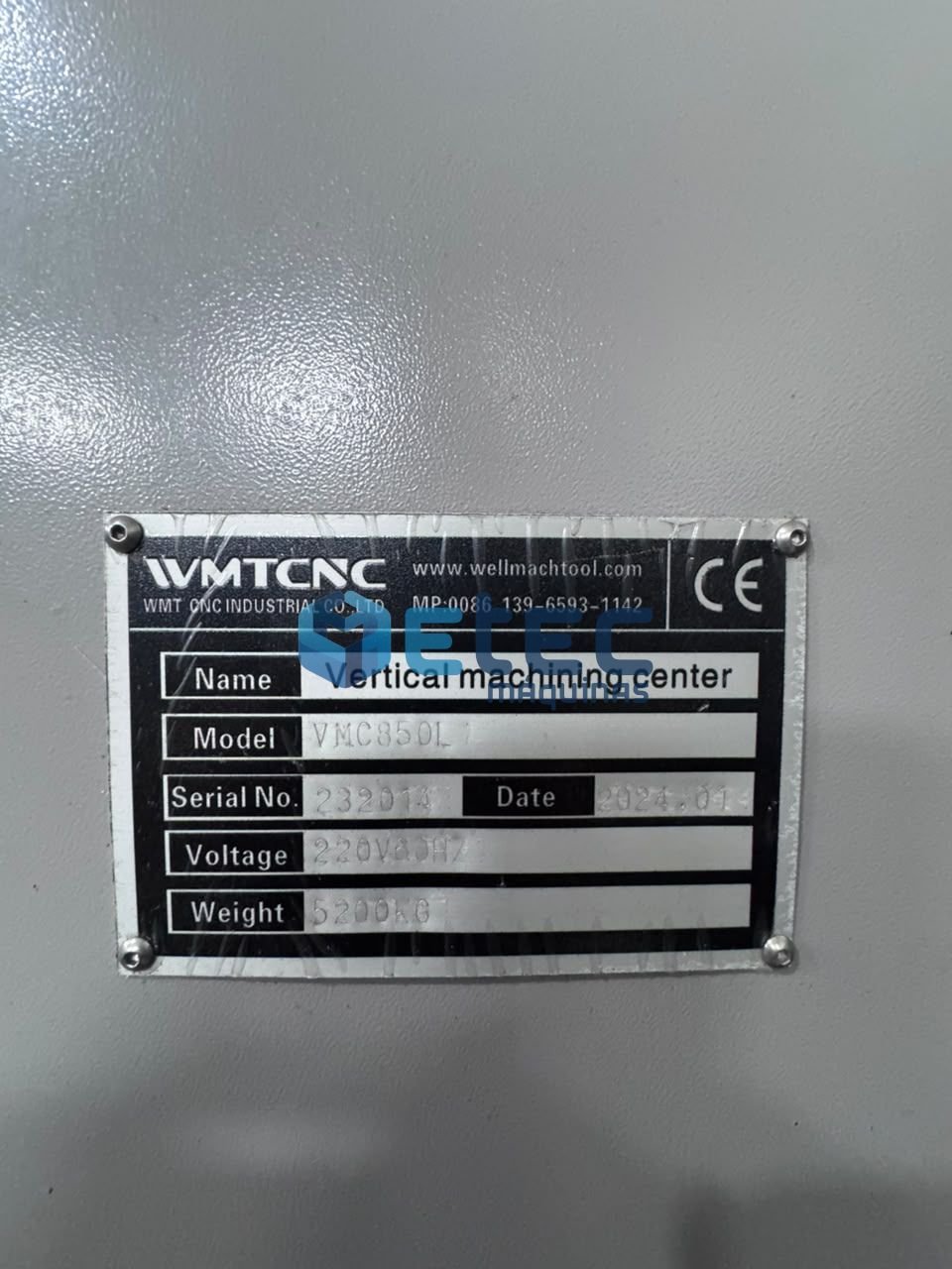 Centro de Usinagem VMTCNC VMC-850L