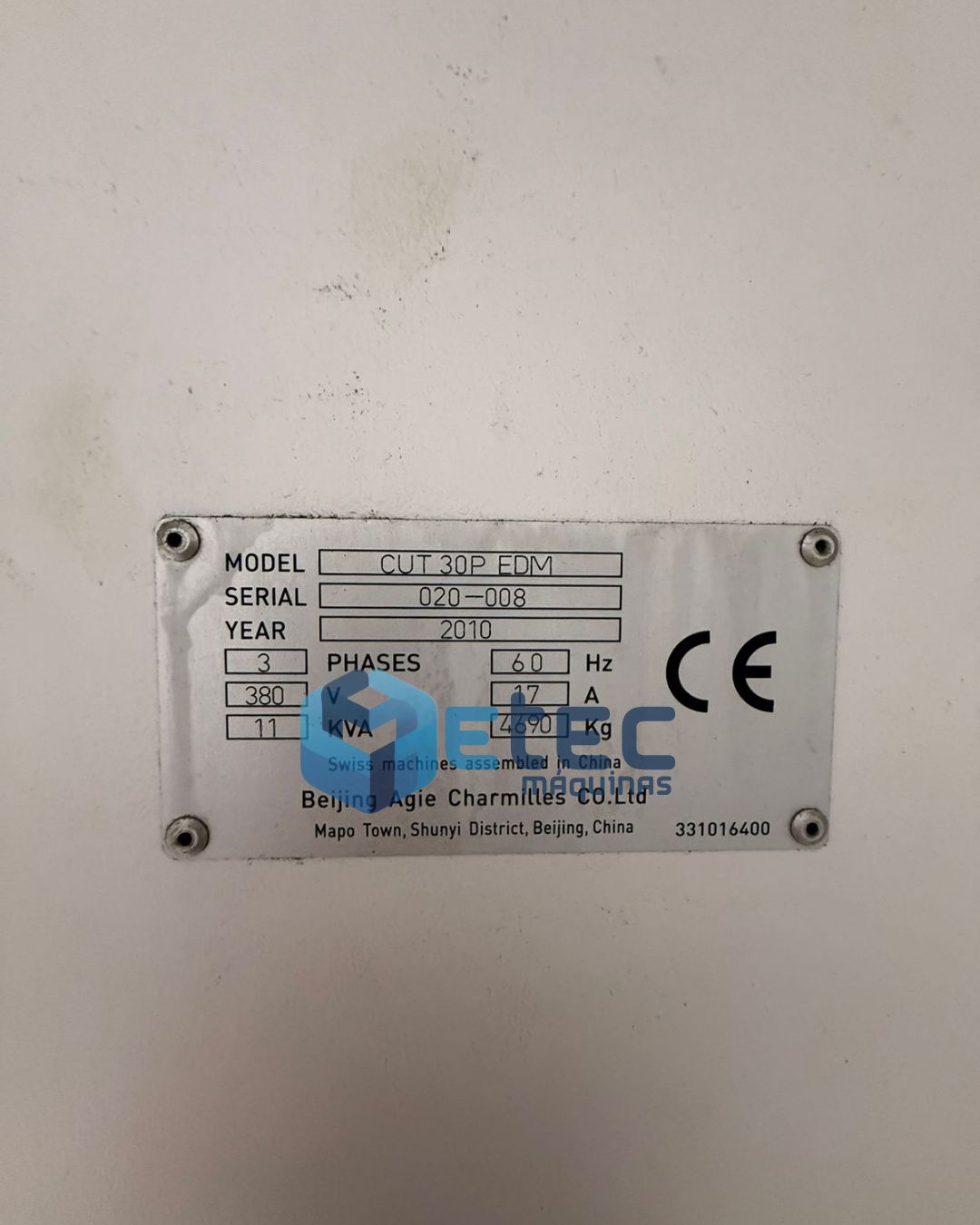 Eletroerosão a Fio Charmilles CUT 30P