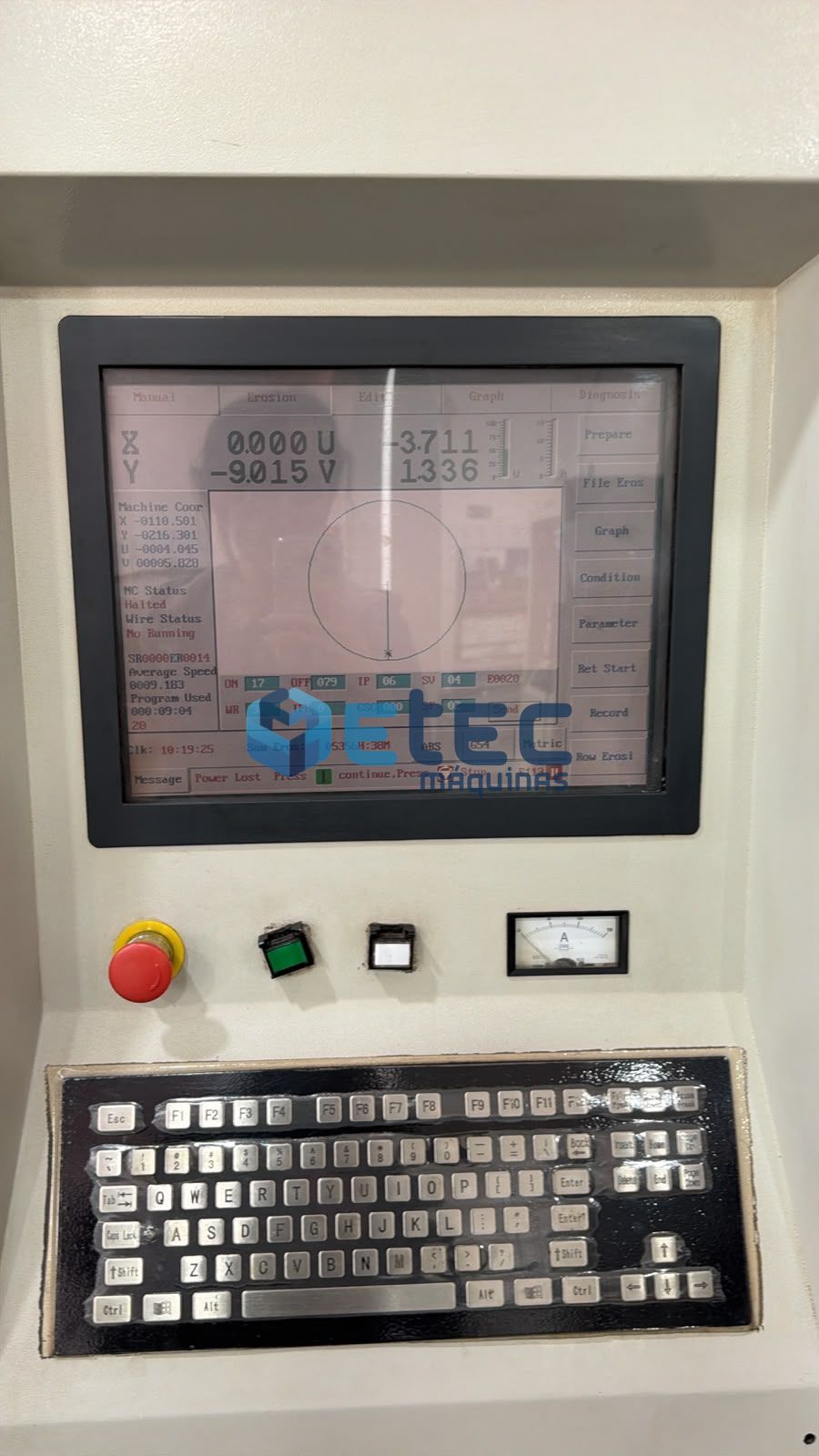 Eletroerosão Corte a Fio Molibdênio Eletrocut Novick AR1300