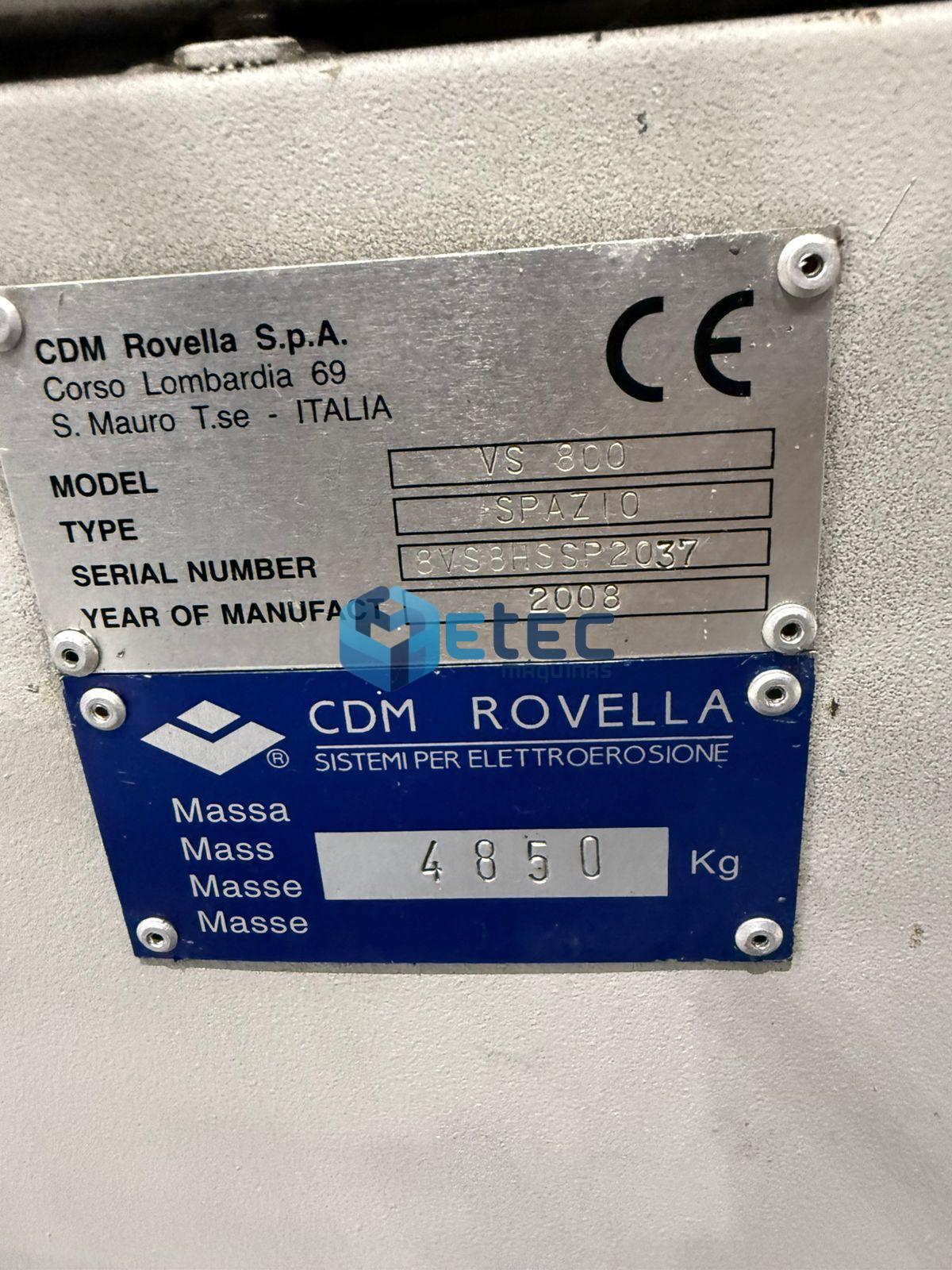 Eletroerosão Penetração Rovella VS-800