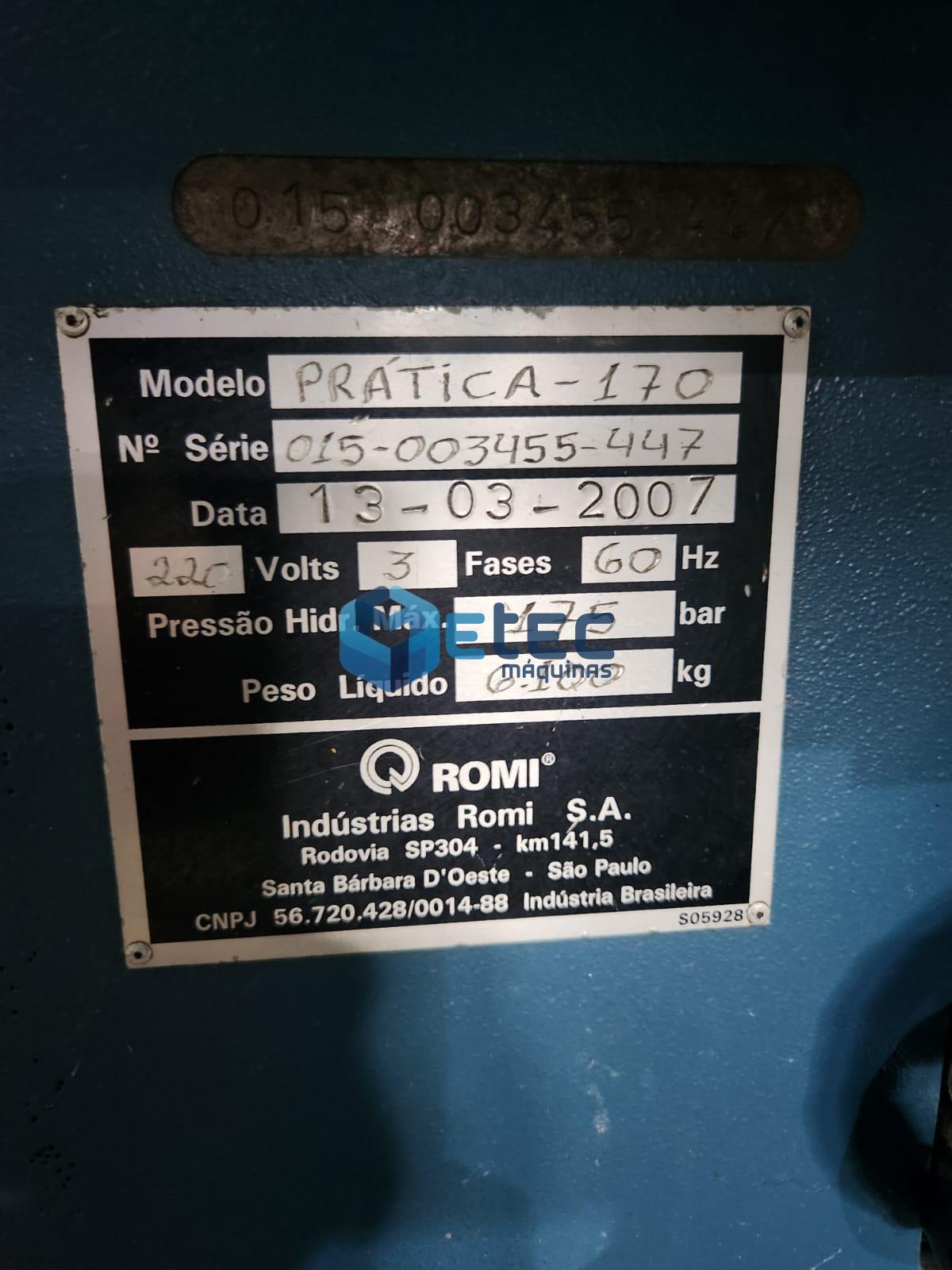 Injetora Romi 220 Ton