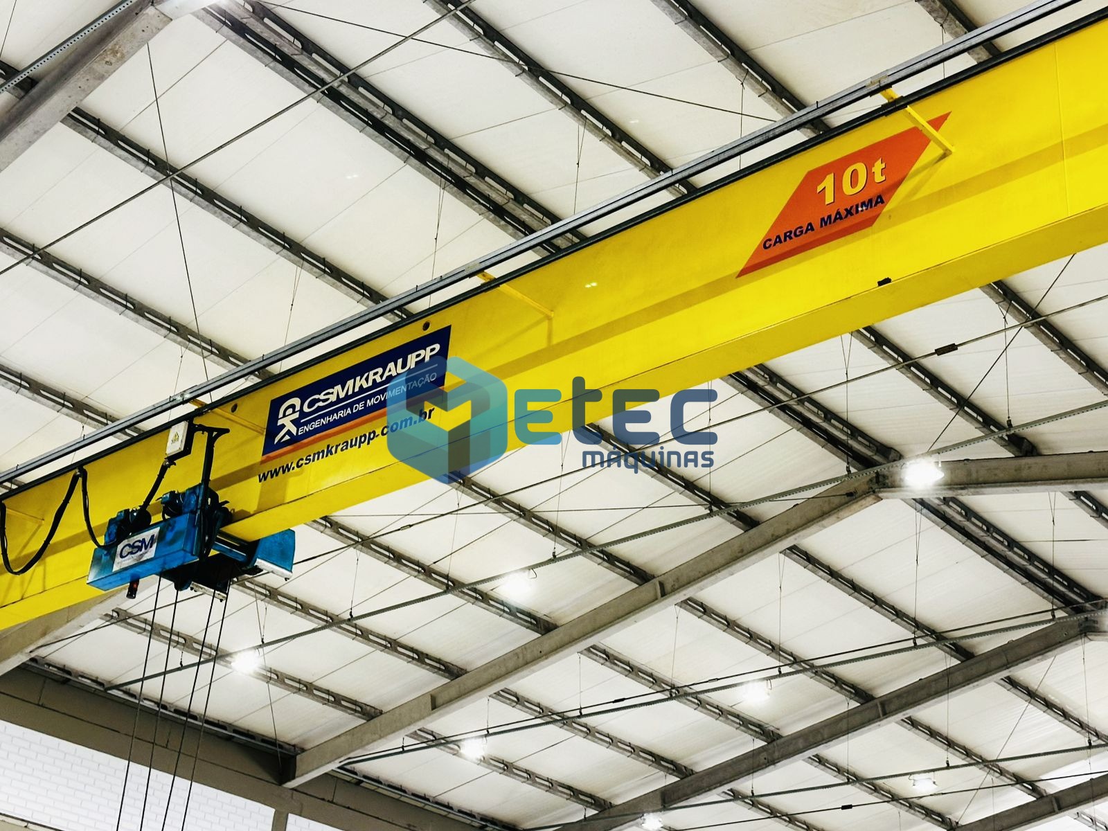 Ponte Rolante Monoviga CSM 10Tx20mt de Vão