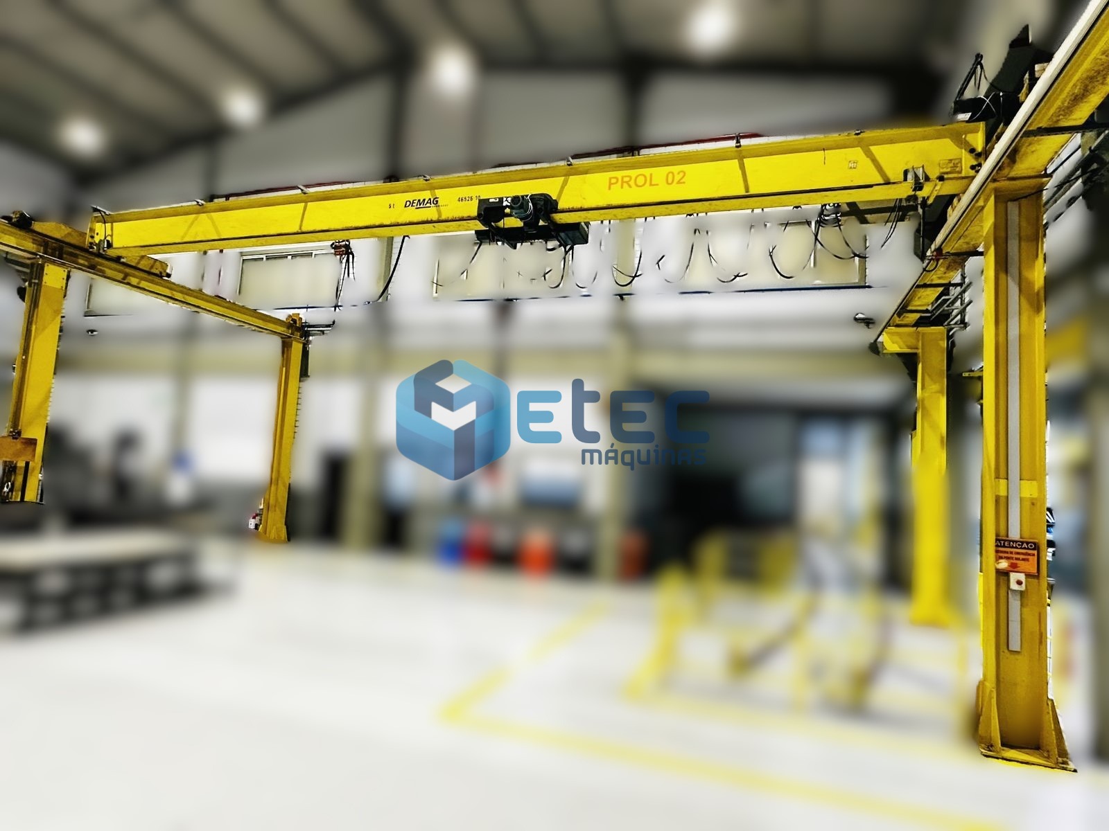 Ponte Rolante Monoviga Demag 5Tx10mts de Vão