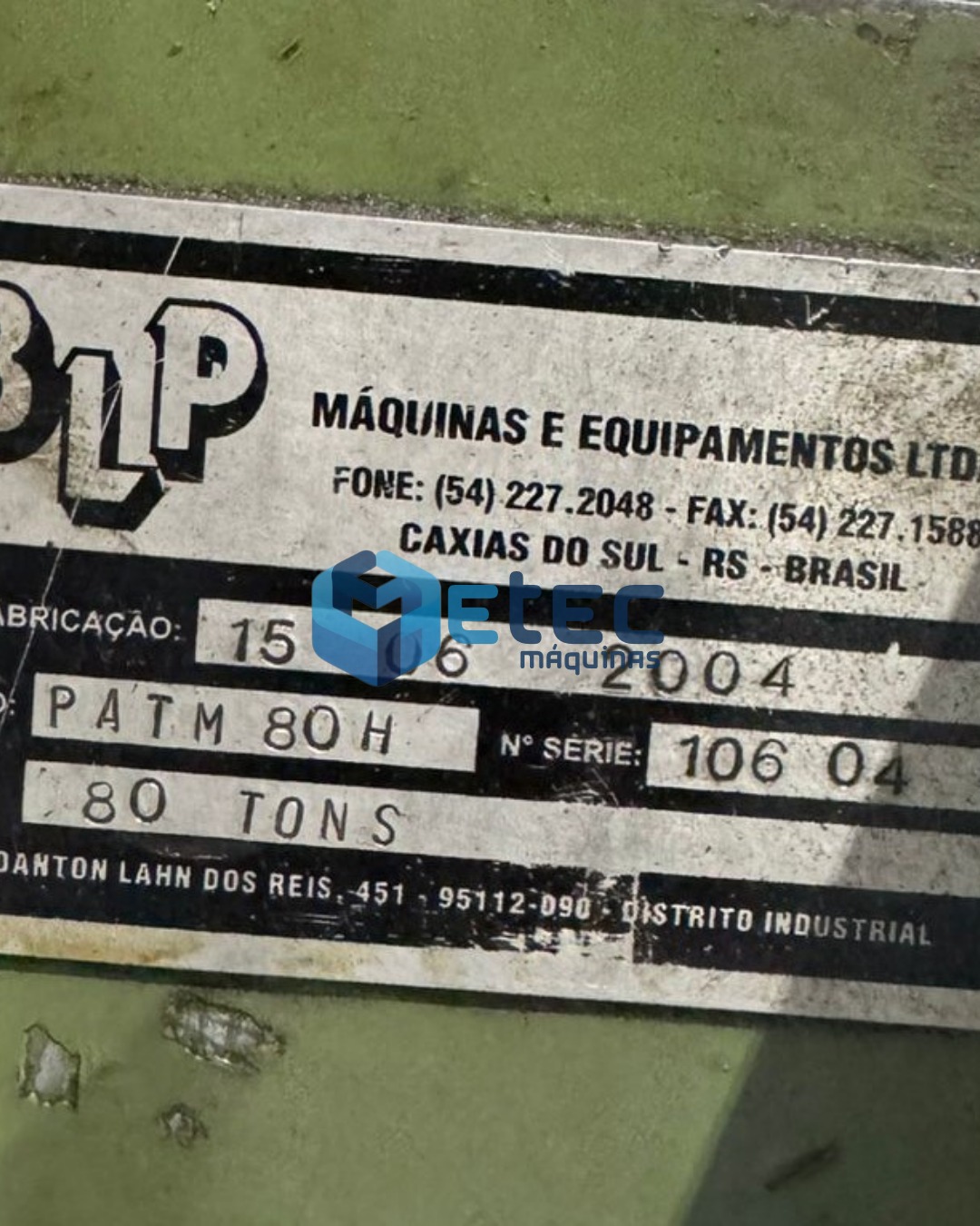 Prensa Hidraulica PATM 80H