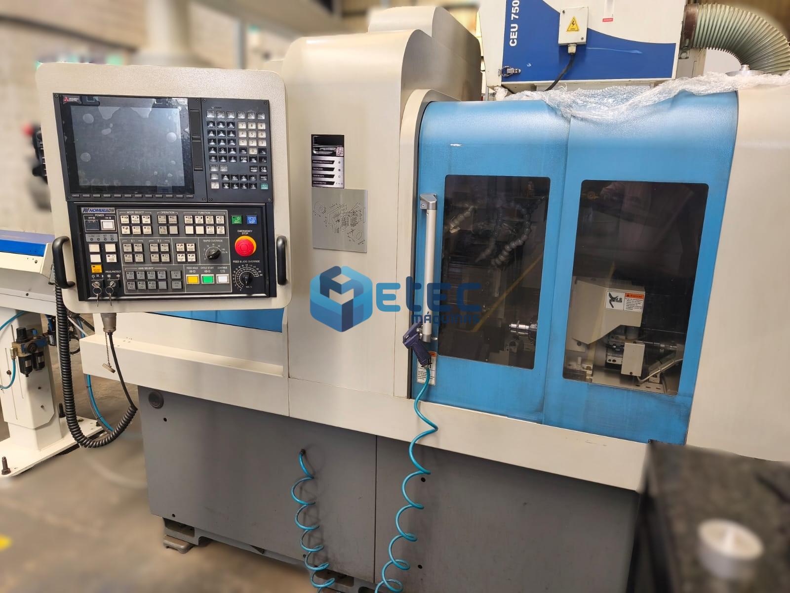 TORNO CNC AUTOMÁTICO DE CABEÇO MÓVEL NOMURA DS