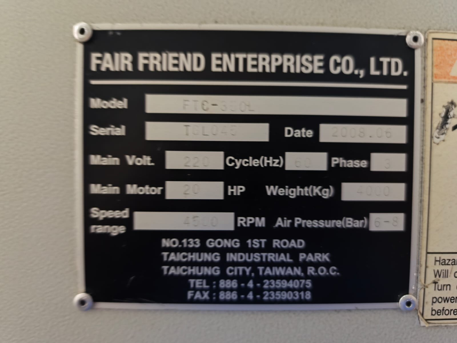 Torno CNC FEELER