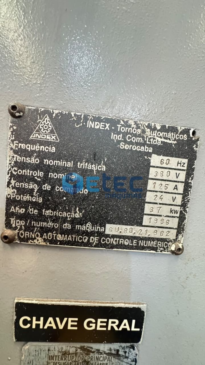 Torno Cnc ÍNDEX GU 800