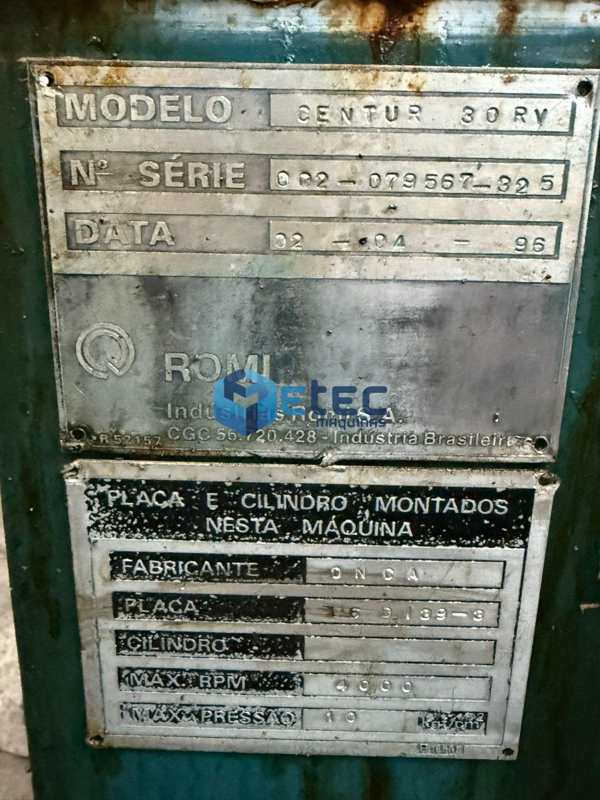 Torno CNC Romi Centur 30 RV