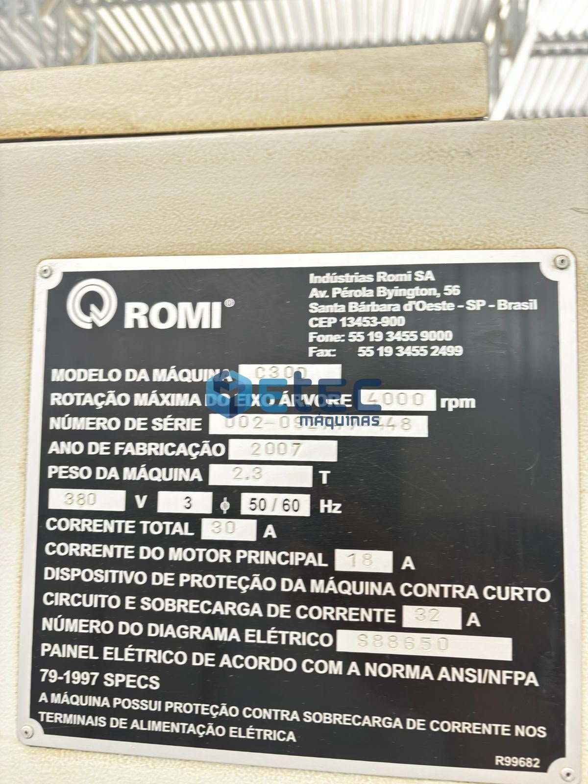 Torno CNC Romi Centur 30D