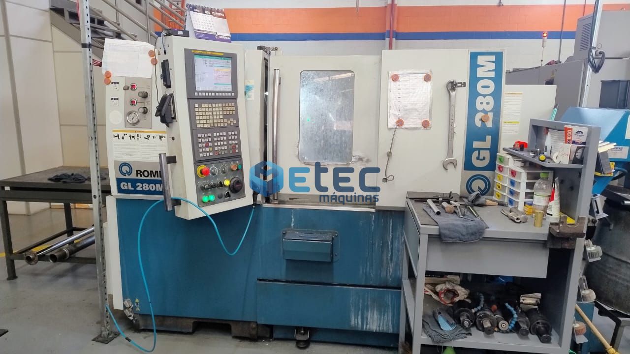 Torno CNC ROMI GL 280M Com Ferramenta Acionada