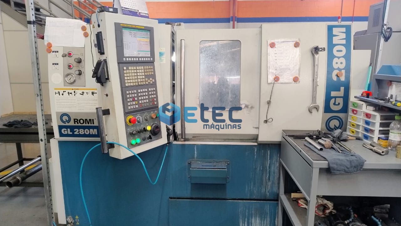 Torno CNC ROMI GL 280M Com Ferramenta Acionada