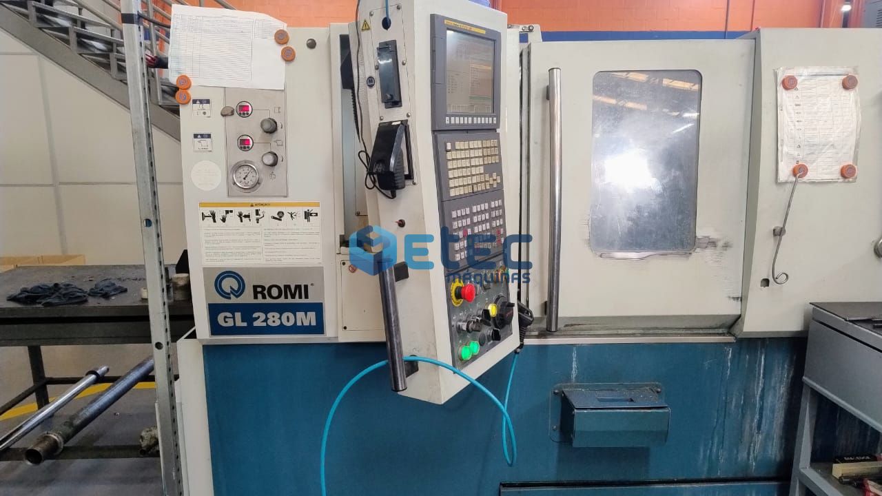 Torno CNC ROMI GL 280M Com Ferramenta Acionada