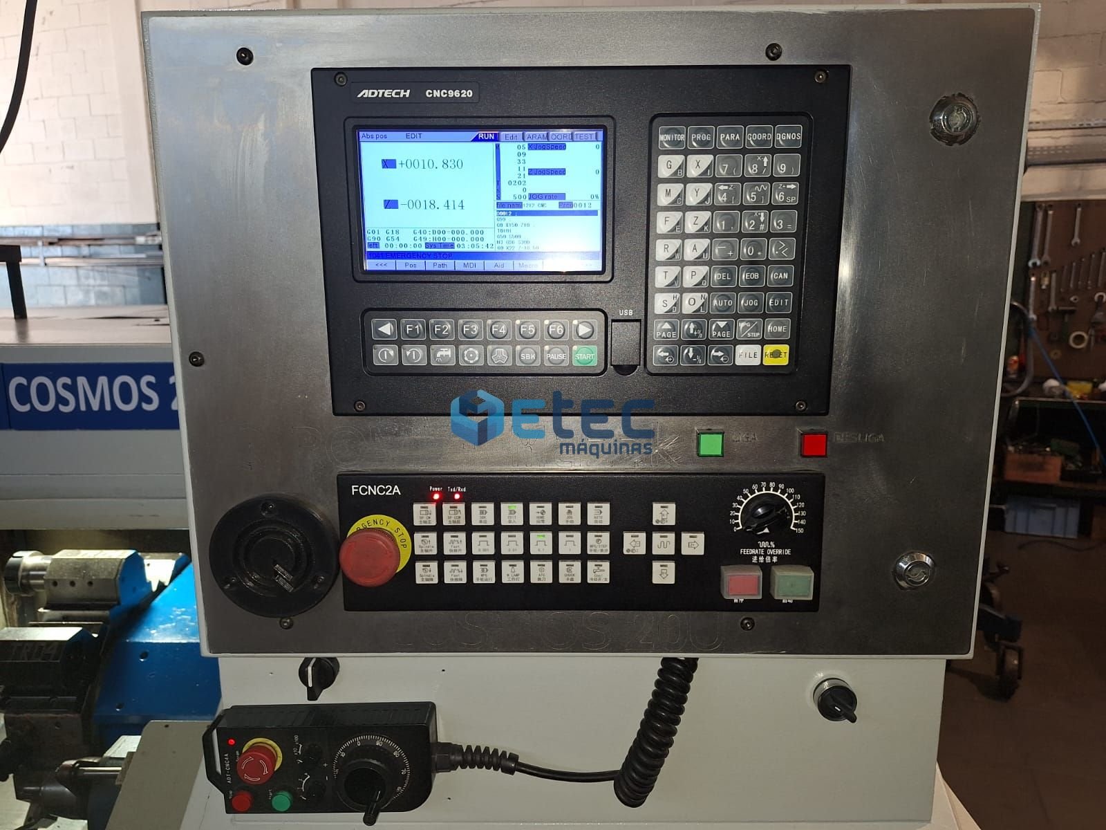 Torno CNC ROMI- MAZAK COSMOS 20U (Retrofitado)