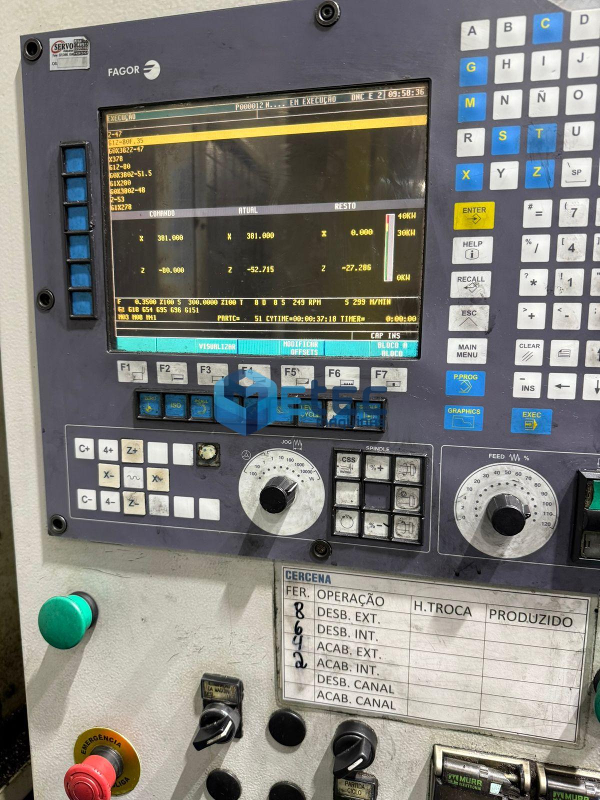 Torno CNC Vertical PITTLER PV250