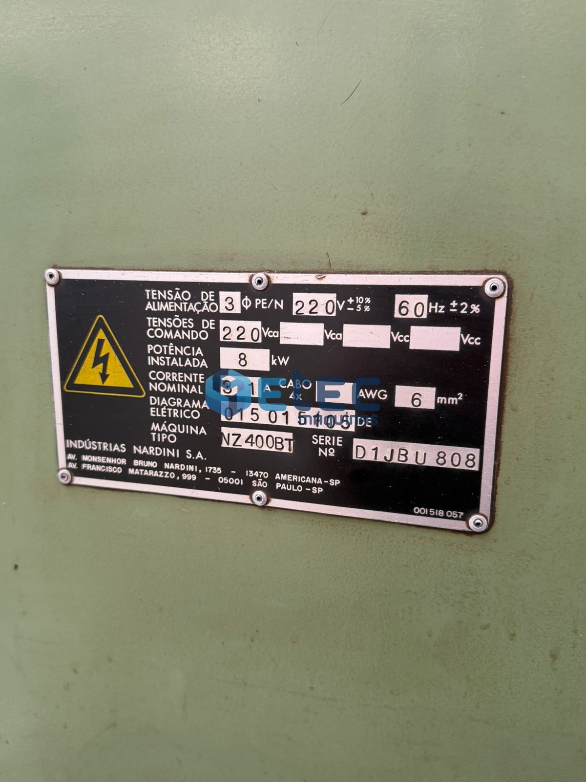 Torno Convencional Nardini NZ400 BT