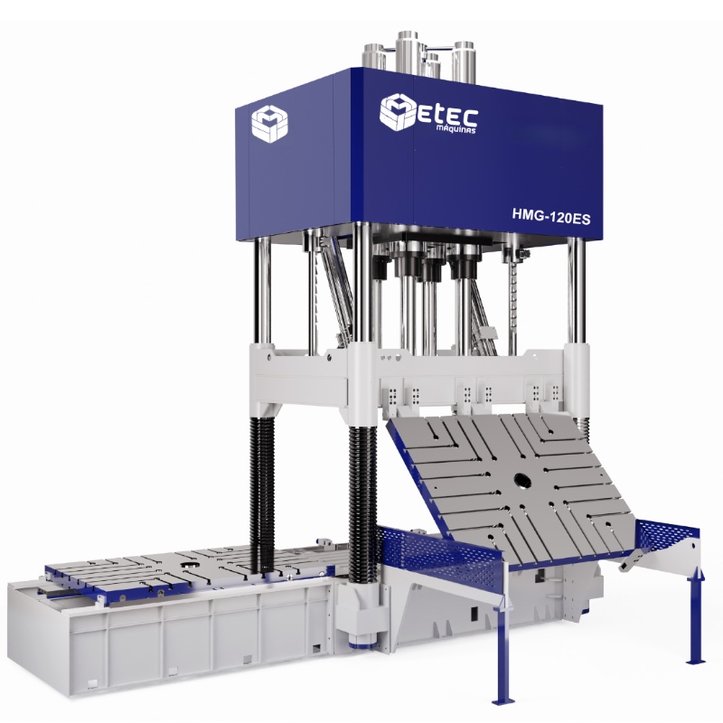 Prensa Hidráulica Ajuste de Moldes ETEC HMG-120ES